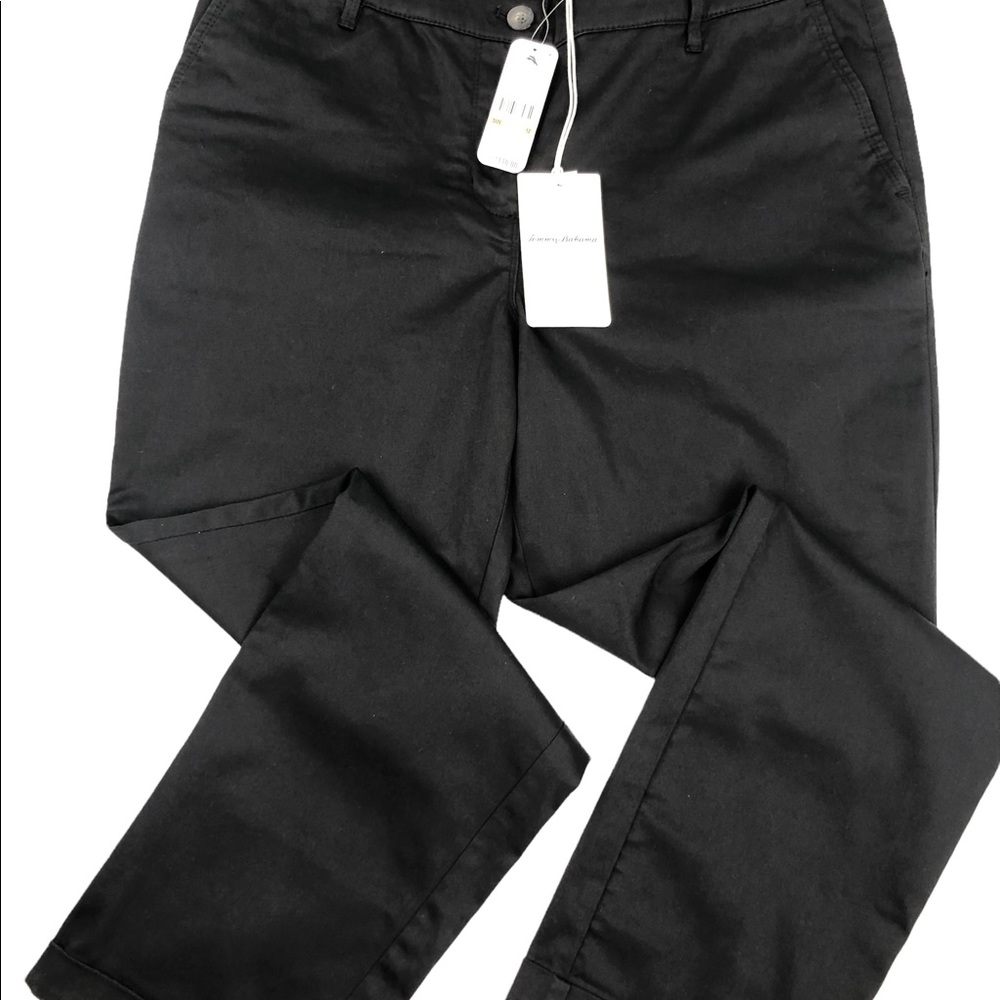 TOMMY BAHAMA Boracay Slim Boyfriend Pants | Black | Size 12